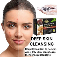 Organic Handmade African Black Soap (120g)