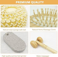 Wooden Heart Shaped Exfoliating Body Scrubs and Massage