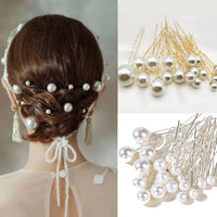 Grandeur Container of Pearl Hair Pins