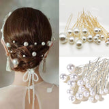 Grandeur Container of Pearl Hair Pins
