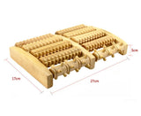 Dimensions of wooden dual foot oller for massage