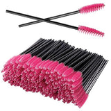 Pink and black mascara wands