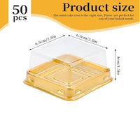 Grandeur Square Mini Cake, Macaroon or Biscuit Container