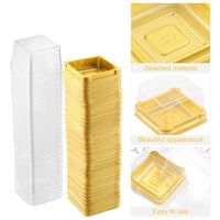 Grandeur Square Mini Cake, Macaroon or Biscuit Container