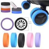 Pack of 8 Silicone Wheel Covers for Suitcases