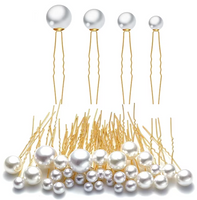Grandeur Container of Pearl Hair Pins