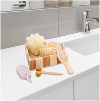 Wooden Heart Shaped Exfoliating Body Scrubs and Massage