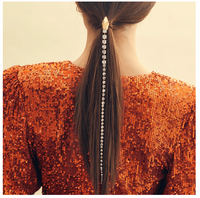 Snake Hair Clip & Rhinestone Chain with 12 Grandeur Bobby Pins