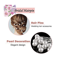 Grandeur Container of Pearl Hair Pins