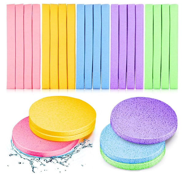 Compressed Facial Sponges - Pack of 108