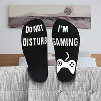 Gamer Socks - 1 Pair Ankle Socks - I'm Gaming, Do not Disturb