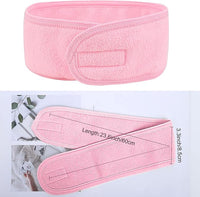 Adjustable Spa Facial Head Wrap (Pack of 3) - Spa headband