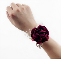Artificial Flower Wrist Corsage Bracelet