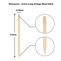 9.5cm long orange wood stick for nails - Wooden cuticle pushers
