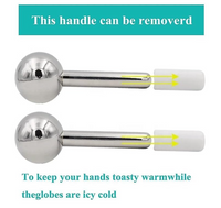 Stainless Steel Ice Globes - Facial wands - Cooling wands