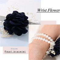 Artificial Flower Wrist Corsage Bracelet