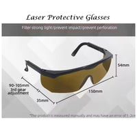 Professional Tanning and LED Protection Glasses (Brown)