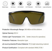 Professional Tanning and LED Protection Glasses (Brown)