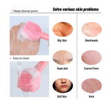 4in1 Exfoliating Silicone Face Brush & Spatula