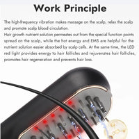 Handheld RF and EMS Hair Hair Regrowth Device