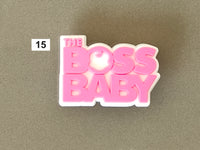 Jibbitz Shoe Charms - Crocs and Look Alike Crocs (Barbie & Boss Baby)