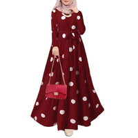 Modest Fashionable Polka Dot Dress