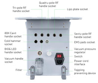 9in1 - Ultrasonic Cavitation & Slimming Machine (80khz)