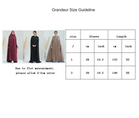 Long Full Length Burka with Sleeves
