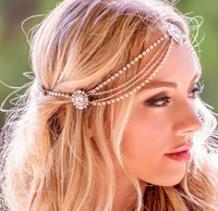 Bridal Headpiece Stunning Rhinestone Detail Head Jewelry - Boho Style