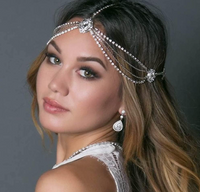 Bridal Headpiece Stunning Rhinestone Detail Head Jewelry - Boho Style