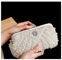 Luxury Pearl Clutch Handbag