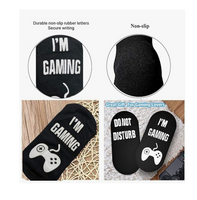 Gamer Socks - 1 Pair Ankle Socks - I'm Gaming, Do not Disturb