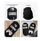 Gamer Socks - 1 Pair Ankle Socks - I'm Gaming, Do not Disturb