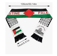 Palestine Neck Satin Feel Scarf - Polyester Blend