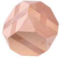 Wooden Octagon Puzzle Piece - Brainteaser