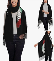 Palestine Light Knit Shawl Scarf