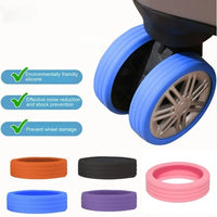 Pack of 8 Silicone Wheel Covers for Suitcases