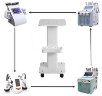 Beauty machine trolley table with wheels 