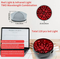Red Light Therapy Hat Cap for Hair Regrowth 120 Led Infrared Light