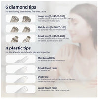 Diamond tips dermabrasion