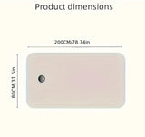 Dimensions for Rectangular Flat Salon Massage Bed Cover With Face Hol