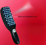 3in1 Electric Rechargeable Vibrating Red & Blue Light Therapy Comb