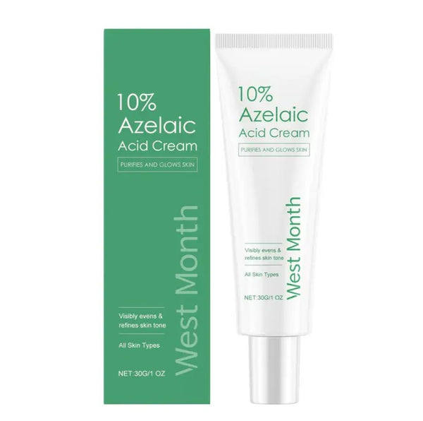West Month 10% Azelaic Acid Cream packaging and tube on a white background