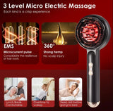 EMS & LED Light Therapy Hair Comb for Hair Regrowth. 