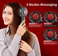 Multi-functional Red, Blue & Purple Light Therapy with EMS Massage Comb
