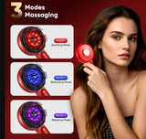 Multi-functional Red, Blue & Purple Light Therapy with EMS Massage Comb