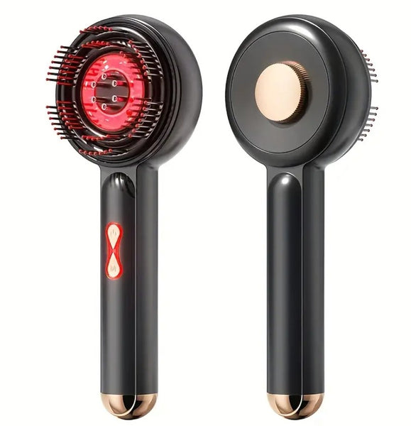 Multi-functional Red, Blue & Purple Light Therapy, 3-Mode Massage Comb. Led Light Therapy for Hair-loss