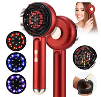 Multi-functional Red, Blue & Purple Light Therapy with EMS Massage Comb