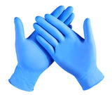Professional Nitrile examination gloves. Hand protection. Examination for doctors and beauticians