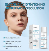 Glycolic Acid 7% Toning Resurfacing Solution Acne Cleanser Fades Dark Spots